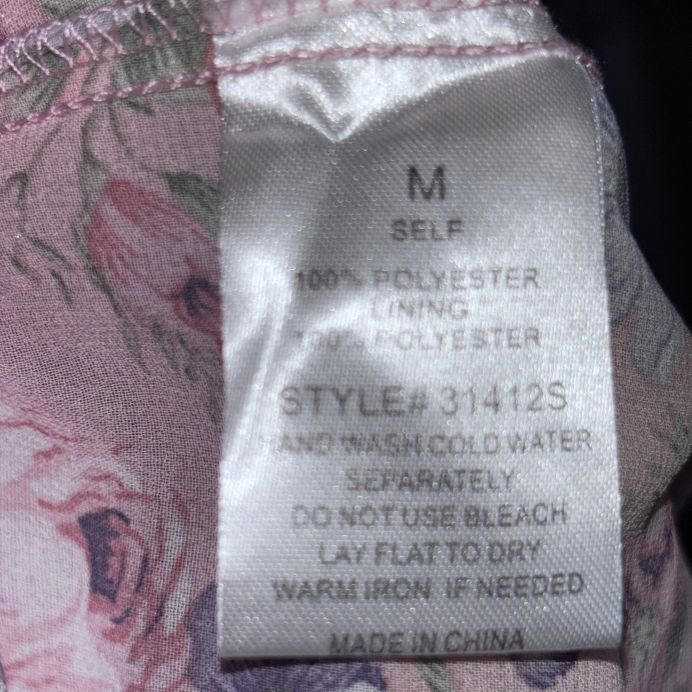 NWT Blue B Women M Pink Floral Fairy Ethereal Glitter Tulle Maxi Skirt - Picture 8 of 10